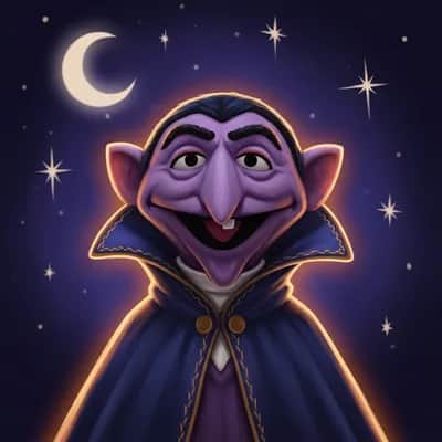 Fictional Count-Inspired Voice (Sesame Street Style) — AI voice for TikTok & YouTube on Vocallab