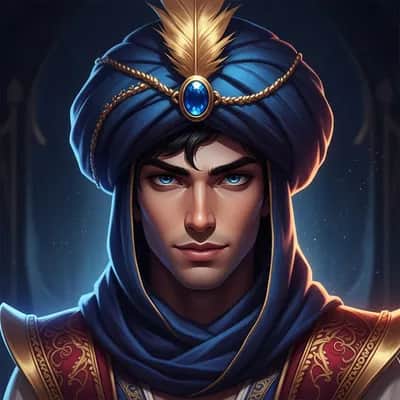 Aladdin-inspired Fictional Prince AI Voice — AI voice for TikTok & YouTube on Vocallab