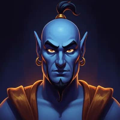 Genie-inspired Fictional AI Voice (Aladdin Style) — AI voice for TikTok & YouTube on Vocallab