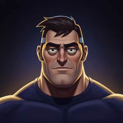 Muscle Man Fictional Voice (Regular Show-inspired) — AI voice for TikTok & YouTube on Vocallab