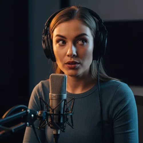 Curious Female Explainer Voice for YouTube — AI voice for TikTok & YouTube on Vocallab