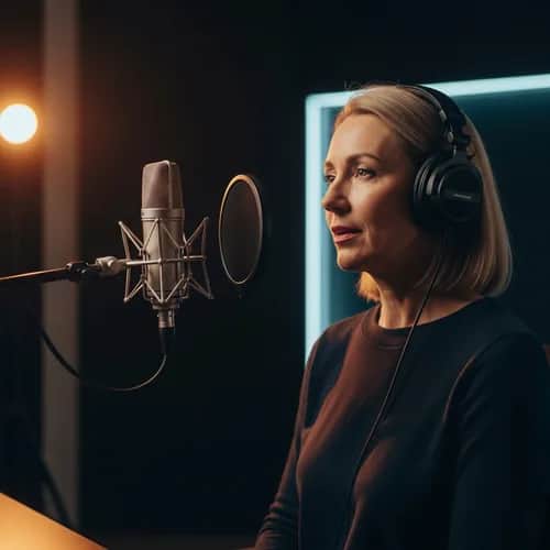 Elegant British Female Narration Voice for YouTube — AI voice for TikTok & YouTube on Vocallab