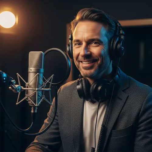 Helle, freundliche deutsche Männerstimme für E-Learning – KI-Stimme für TikTok & YouTube auf Vocallab