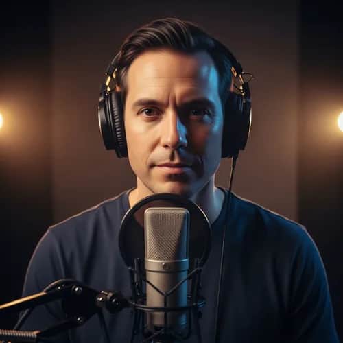 Voix d'Annonceur Hébreu Masculine et Posée — Voix IA pour TikTok & YouTube sur Vocallab