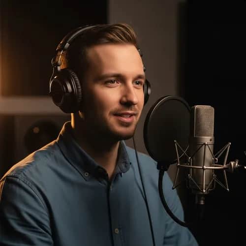 Voix Polonaise Masculine Chaleureuse pour Narration — Voix IA pour TikTok & YouTube sur Vocallab