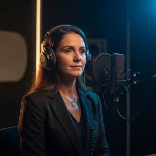 Ruhige, klare weibliche KI-Stimme (Brasilianisches Portugiesisch) für E-Learning – KI-Stimme für TikTok & YouTube auf Vocallab