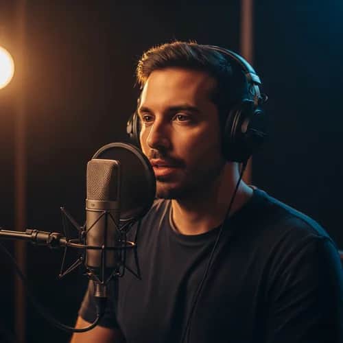 Voix Masculine Espagnole Douce pour Narration — Voix IA pour TikTok & YouTube sur Vocallab