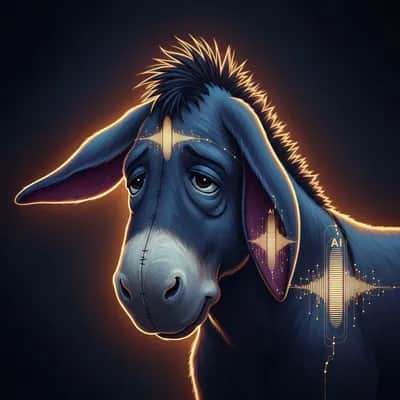 Eeyore Inspired AI Voice - Fictional Melancholic Donkey Style — AI voice for TikTok & YouTube on Vocallab