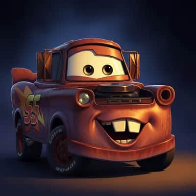 Mater-inspired Fictional Voice for Creators (Cars Movie Style) — AI voice for TikTok & YouTube on Vocallab