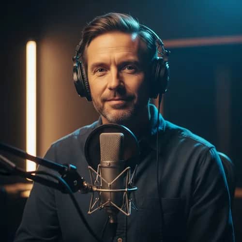 Calm Friendly British Male Voice for Training, Tutorials & E-learning — AI voice for TikTok & YouTube on Vocallab
