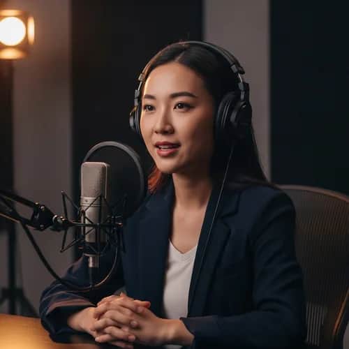 Chinesische KI-Stimme: Sanft, klar & professionell für Voiceovers – KI-Stimme für TikTok & YouTube auf Vocallab
