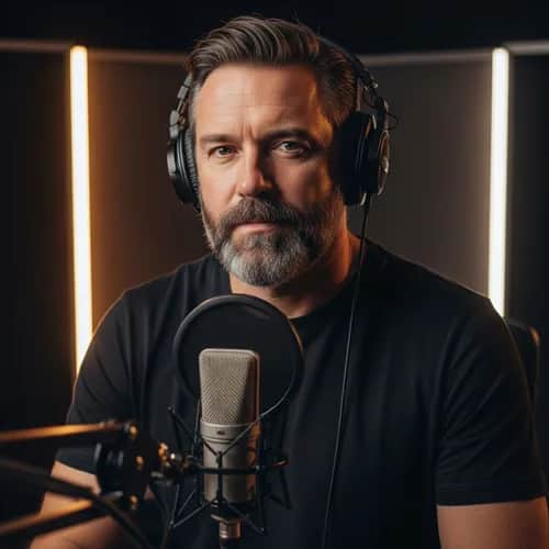 Confident British Male Documentary Voice for YouTube — AI voice for TikTok & YouTube on Vocallab