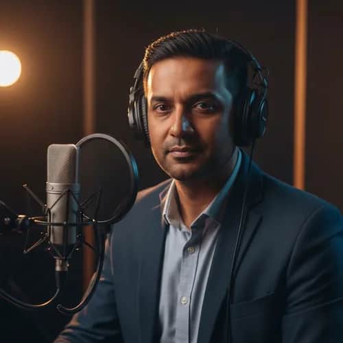 自信あふれるインド人男性AI音声:カスタマーサポート・ヘルプデスク向け — Vocallab の TikTok・YouTube 向け AI音声