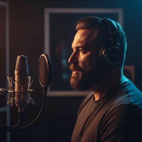 Deep Gruff Male Narrator Voice for YouTube Documentaries — AI voice for TikTok & YouTube on Vocallab