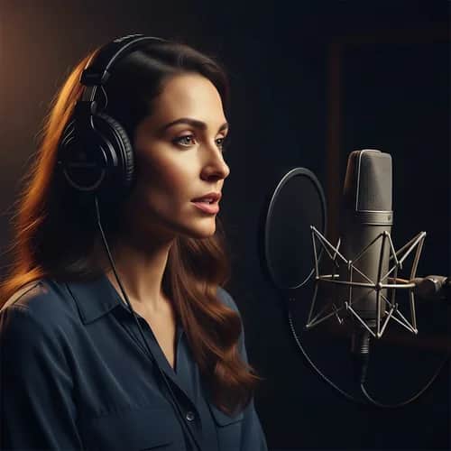 Even-Toned Female Explainer Voice for YouTube & Podcasts with Indian Accent — AI voice for TikTok & YouTube on Vocallab
