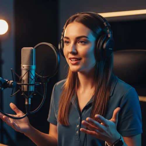 Friendly British Female Explainer Voice for YouTube & TikTok — AI voice for TikTok & YouTube on Vocallab