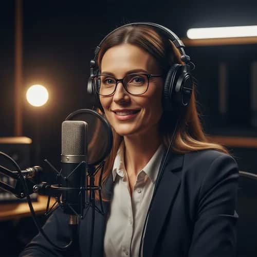 Voz IA Femenina Británica Amigable para Soporte al Cliente — Voz de IA para TikTok y YouTube en Vocallab