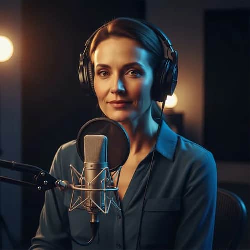 Voix Féminine Douce pour Support Client & Centres d'Appels — Voix IA pour TikTok & YouTube sur Vocallab