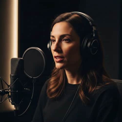 Voix Hébraïque Féminine pour Narration — Voix IA pour TikTok & YouTube sur Vocallab