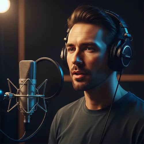 Voz Masculina Profissional em Português para Narração — Voz IA para TikTok e YouTube no Vocallab