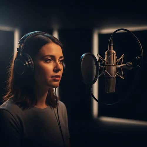 Voz IA Femenina Joven: Narrativa Introspectiva para YouTube — Voz de IA para TikTok y YouTube en Vocallab
