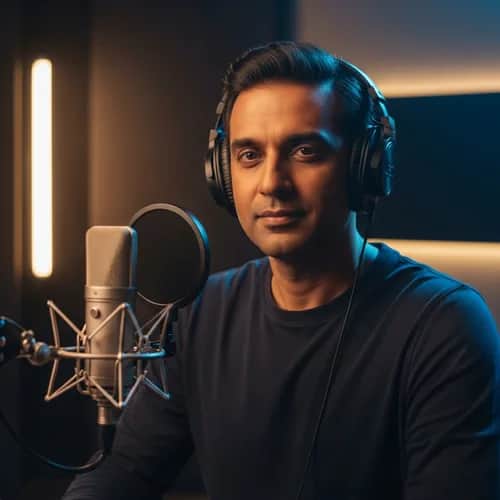 Professional Indian Male Voice for Customer Support & Help Desks — AI voice for TikTok & YouTube on Vocallab