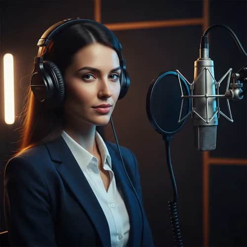 Silky British Female Narrator Voice for YouTube Thrillers — AI voice for TikTok & YouTube on Vocallab