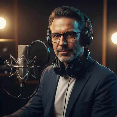 Spanische, selbstbewusste Männerstimme für Schulungen, Tutorials & E-Learning – KI-Stimme für TikTok & YouTube auf Vocallab