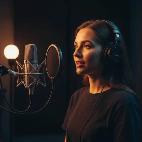Voz Femenina Cálida y Natural para YouTube y Podcasts Explicativos — Voz de IA para TikTok y YouTube en Vocallab